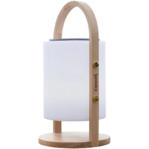 Draadloze Bluetooth-luidsprekerlamp 10W WOODY – afbeelding 2