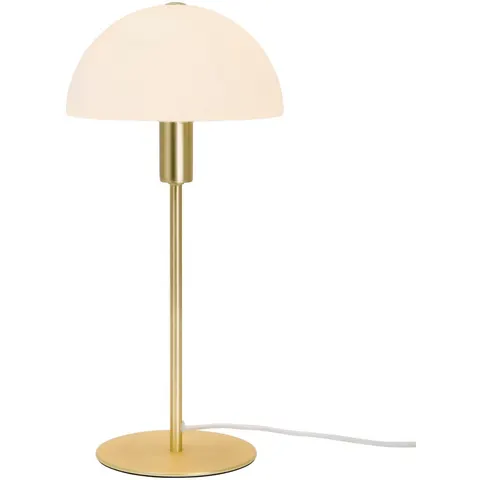 Nordlux Ellen 20-tafellamp-E14-messing/wit – afbeelding 2