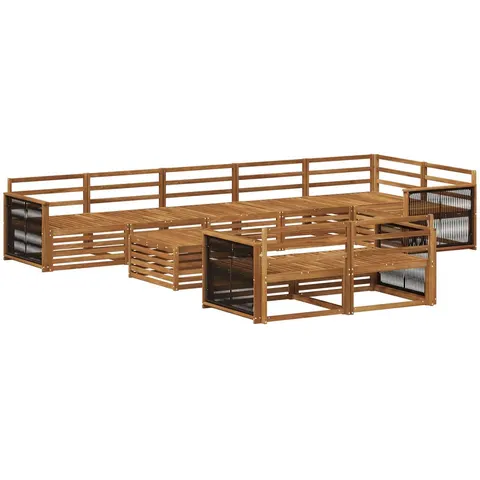 vidaXL Ensemble de canapés d'extérieur 9 pc – 709196 – image 2