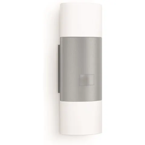 Steinel L910 LED Buitenlamp met sensor - uplight & downlight - zilver – afbeelding 2