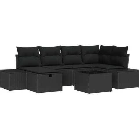 vidaXL Ensemble de Canapés 6 pc polyrotin – 408433 – image 2