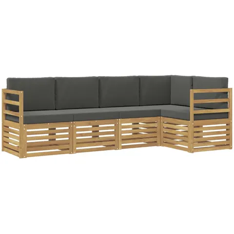 vidaXL Ensemble de canapés d'extérieur 5 pc 5 place – 841650 – image 2
