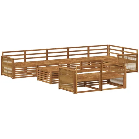 vidaXL Ensemble de canapés d'extérieur 9 pc – 709240 – image 2