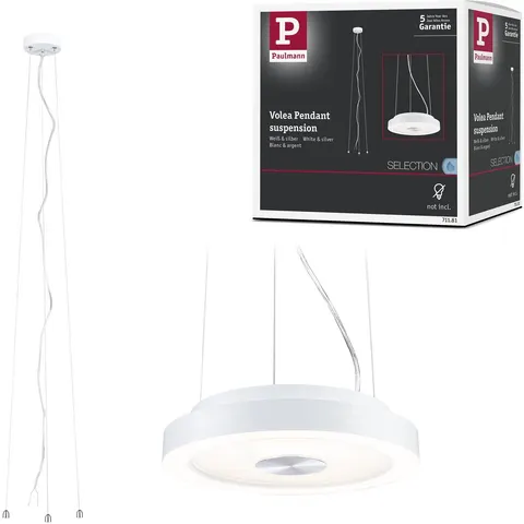 Hangende ophanging Volea Wit, Zilver – afbeelding 2