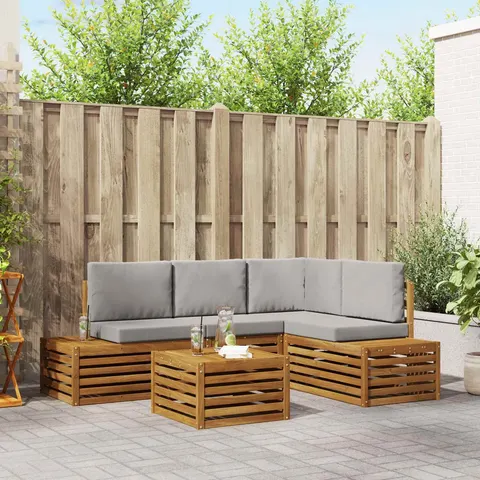 vidaXL Ensemble de canapés d'extérieur 5 pc – image 3
