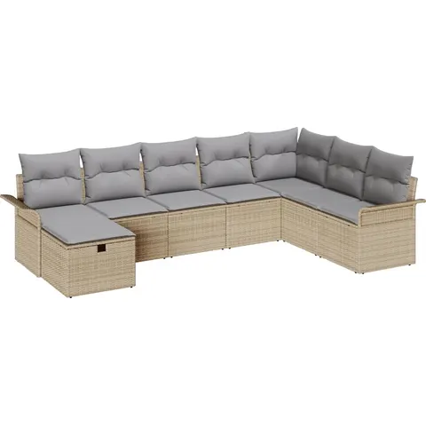 vidaXL Ensemble de canapé de jardin 8 pc Poly rotin – 403803 – image 3