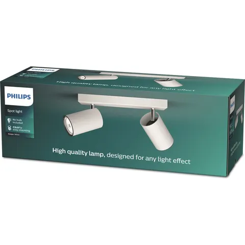 Philips Kosipo opbouwspot - 2-lichts - wit – afbeelding 2