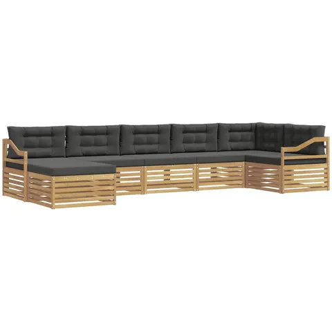 vidaXL Ensemble de canapés d'extérieur 7 pc 7 place – 832108 – image 3