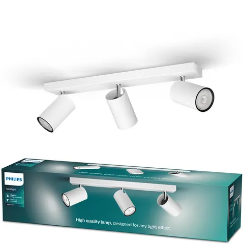 Philips Kosipo opbouwspot - 3-lichts - wit – afbeelding 2