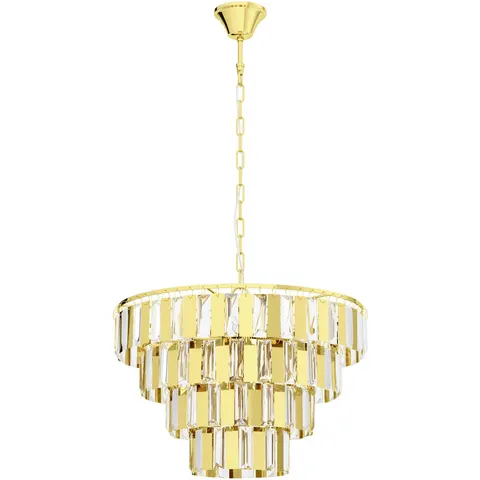 EGLO Erseka Hanglamp - E14 - 48.5 cm - Messing – afbeelding 2