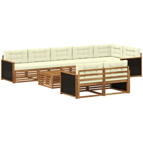 vidaXL Ensemble de canapés d'extérieur 9 pc – 709103 – image 2