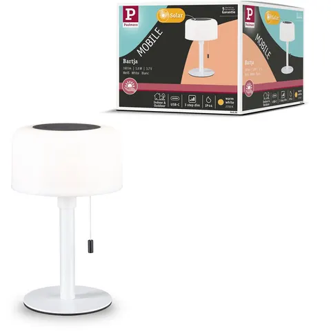 Solar Acculamp Bartja IP44 dimbaar 2700K Wit – afbeelding 2