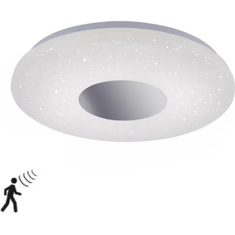 Plafondlamp Stars Wit IP44 incl. Bewegingssensor 38cm – afbeelding 2