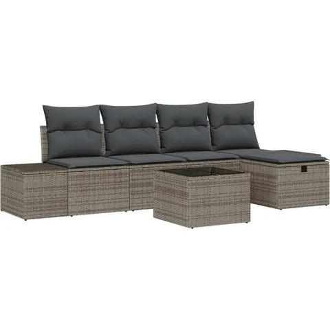 vidaXL Ensemble de Canapés 5 pc polyrotin – 408198 – image 3
