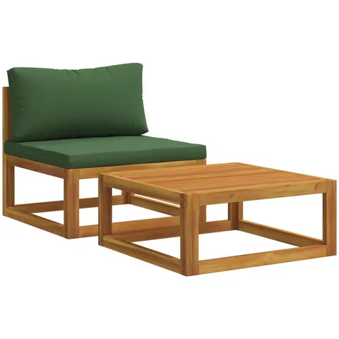 vidaXL Ensemble de canapé modulable avec coussins 2 pc – image 2