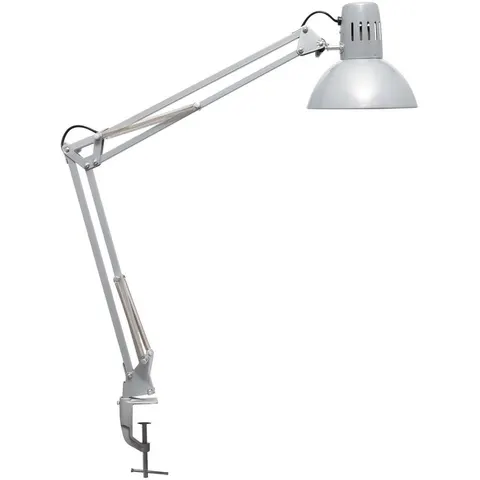 Bureaulamp MAUL Study tafelklem excl.LED lamp E27 zilver – afbeelding 2