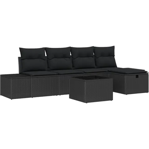 vidaXL Ensemble de Canapés 5 pc polyrotin – 408235 – image 2