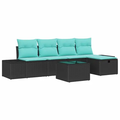 vidaXL Ensemble de Canapés 5 pc polyrotin – 408266 – image 2