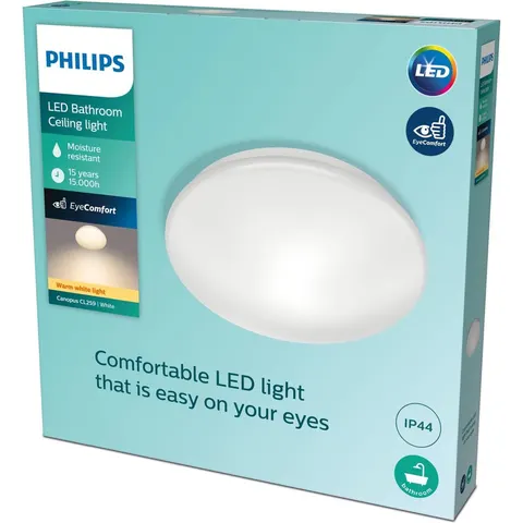 Philips Canopus badkamer plafondlamp - chroom - groot – afbeelding 2