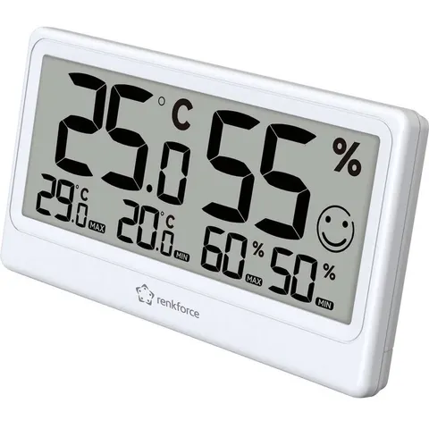 Renkforce RF-6416470 Thermo- en hygrometer Wit – afbeelding 2