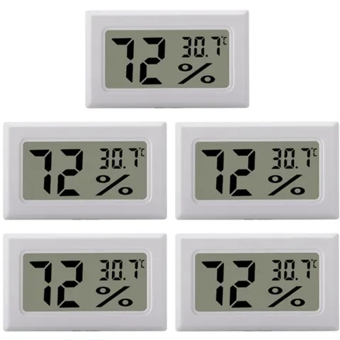 Mini digitale hygrometer / thermometer 5-pack – KTTTS8045ST12D – afbeelding 2