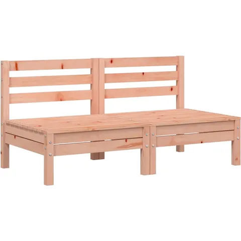 vidaXL Corner Sofa 2 pc Solid Douglas wood (untreated) Natural Douglas – image 3
