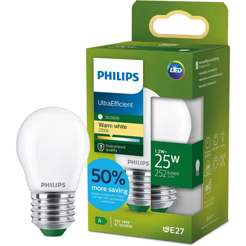 Philips Ultra Efficient LED lamp Transparant - 75 W - E27 - Koelwit licht – 18789400 – afbeelding 2