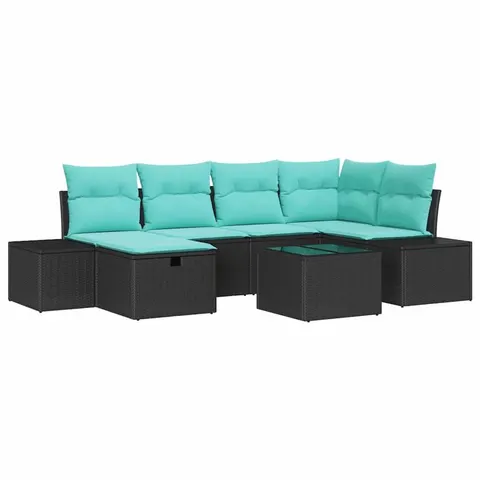 vidaXL Ensemble de Canapés 3 pc polyrotin – 408464 – image 2