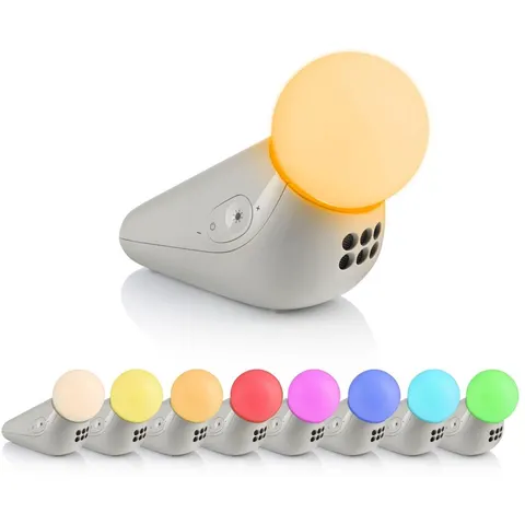 Motorola Nursery - S1 Rustgevend nachtlampje met geluid voor baby's, ontspannende geluiden en slaapliedjes voor kinderen, zachte meerkleurige verlichting, inste – afbeelding 2