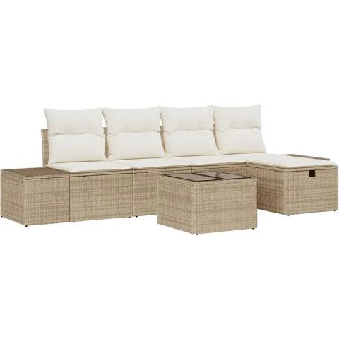 vidaXL Ensemble de Canapés 6 pc polyrotin – 408211 – image 2