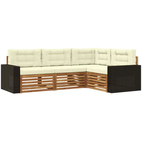 vidaXL Ensemble de canapés d'extérieur 4 pc – image 2