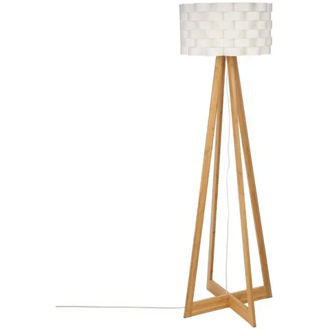 Bamboe staande lamp met driepoot MOKI – afbeelding 2