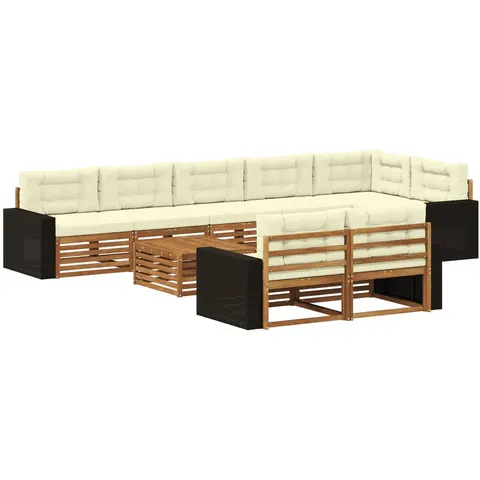 vidaXL Ensemble de canapés d'extérieur 9 pc – 709301 – image 2