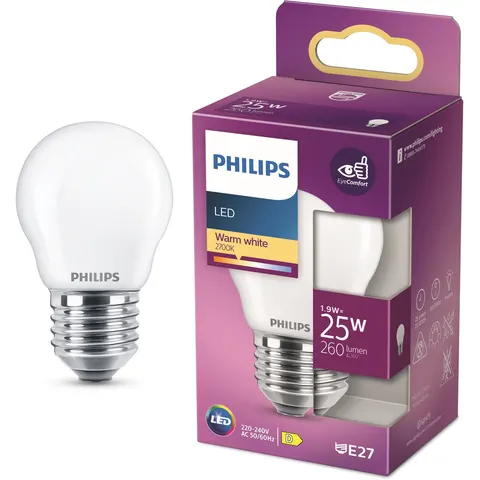 Philips LED Kogellamp Mat - 25 W - E27 - warmwit licht – afbeelding 2