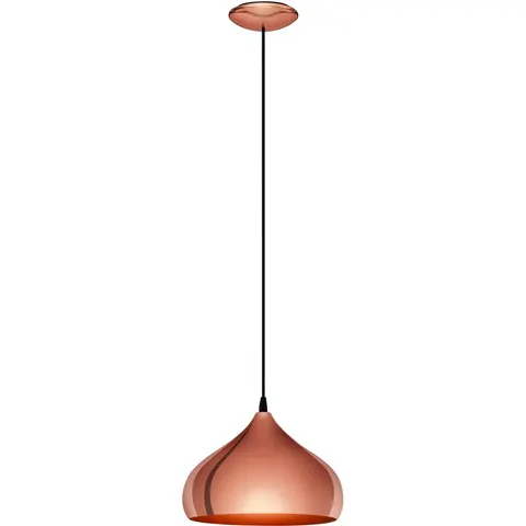 EGLO Hapton Hanglamp - E27 - Ø 29 cm - Koper – afbeelding 2