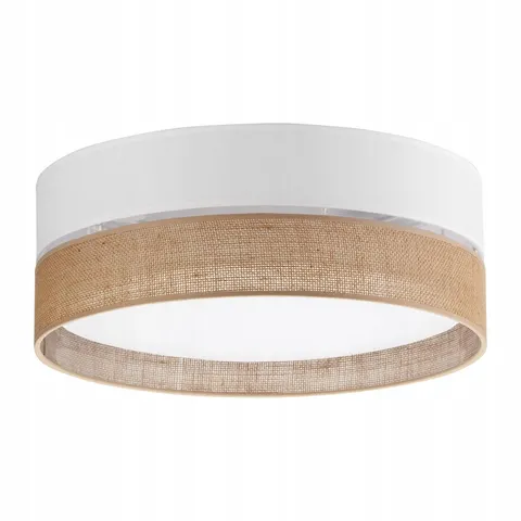 Moderne Jute Plafondlamp Wit - Linobianco – 6577 – afbeelding 2