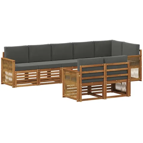 vidaXL Ensemble de canapés d'extérieur 7 pc – 692474 – image 2
