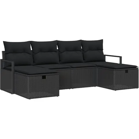 vidaXL Ensemble de Canapés 5 pc polyrotin – 406736 – image 2