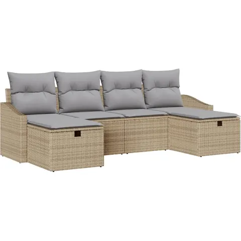 Ensemble de Canapés 6 pc polyrotin vidaXL – 407702 – image 3