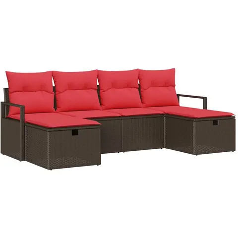 vidaXL Ensemble de Canapés 5 pc polyrotin – 406743 – image 2
