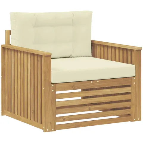vidaXL Canapé d’extérieur Polyester Blanc – 651604 – image 2