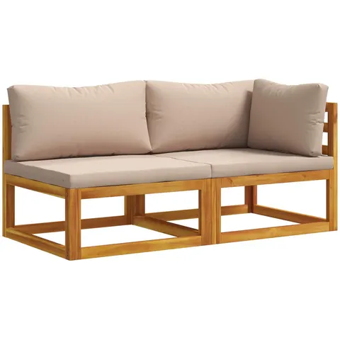 vidaXL Ensemble de canapé modulable avec coussins 2 pc 2 place – 819450 – image 2