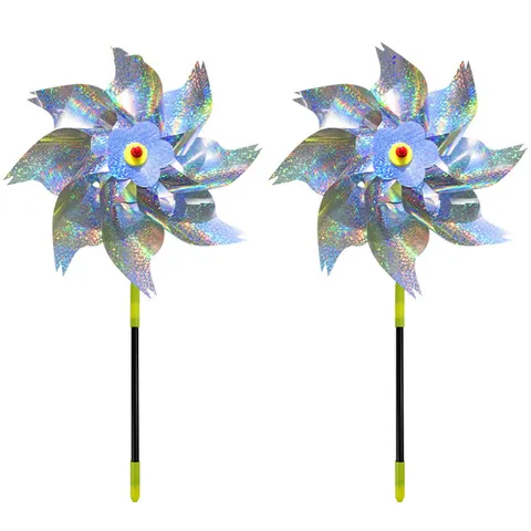 Reflecterende vogelverschrikker / windspinner - zilver – SCEMYBZ2123D – afbeelding 2