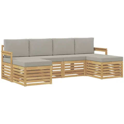 vidaXL Ensemble de canapés d'extérieur 5 pc 6 place – 846099 – image 3