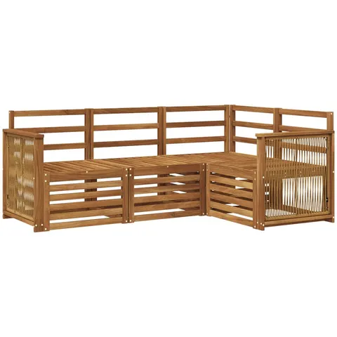 vidaXL Ensemble de canapés d'extérieur 4 pc Polyester – 690340 – image 2