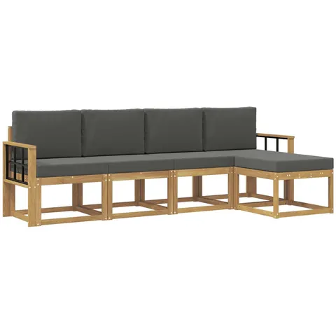 vidaXL Ensemble de canapés d'extérieur 5 pc 5 place – 780096 – image 3