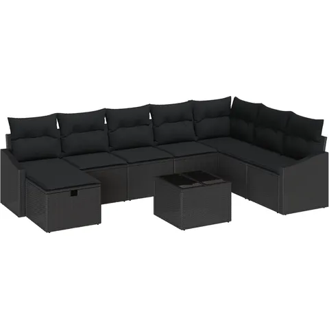 vidaXL Ensemble de Canapés 8 pc polyrotin – 407931 – image 2