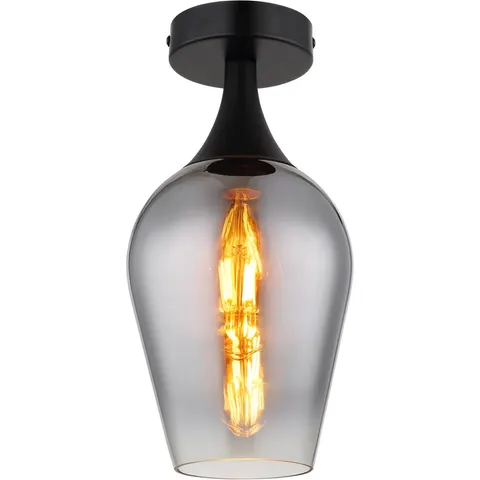 Plafondlamp LAVUS ø15CM E27 1-Lichts Chroom – afbeelding 2