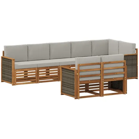 vidaXL Ensemble de canapés d'extérieur 7 pc – 692368 – image 2
