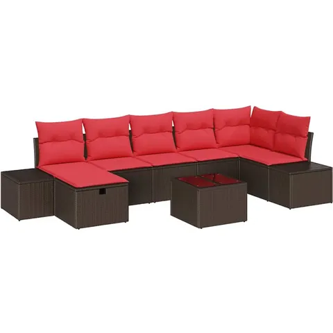 vidaXL Ensemble de Canapés 5 pc polyrotin – 408648 – image 2